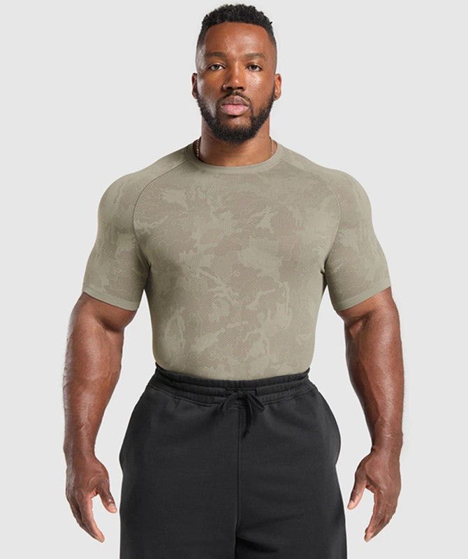 Alpinario Men's Tactical Camo Performance T-Shirt - Customizable