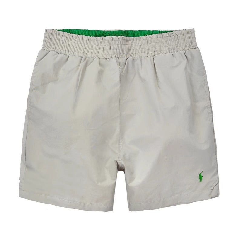 Quick-Dry Elastic-Waist Swim Shorts in Solid Colors