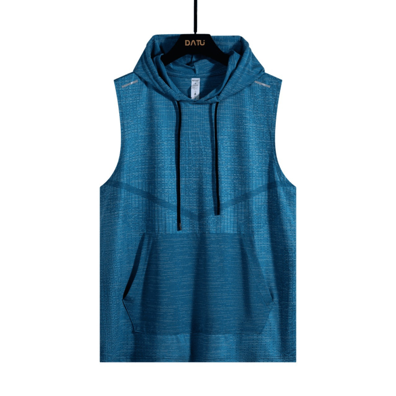 New Hooded Solid Color Sweat-Absorbent Sweatshirt Vest