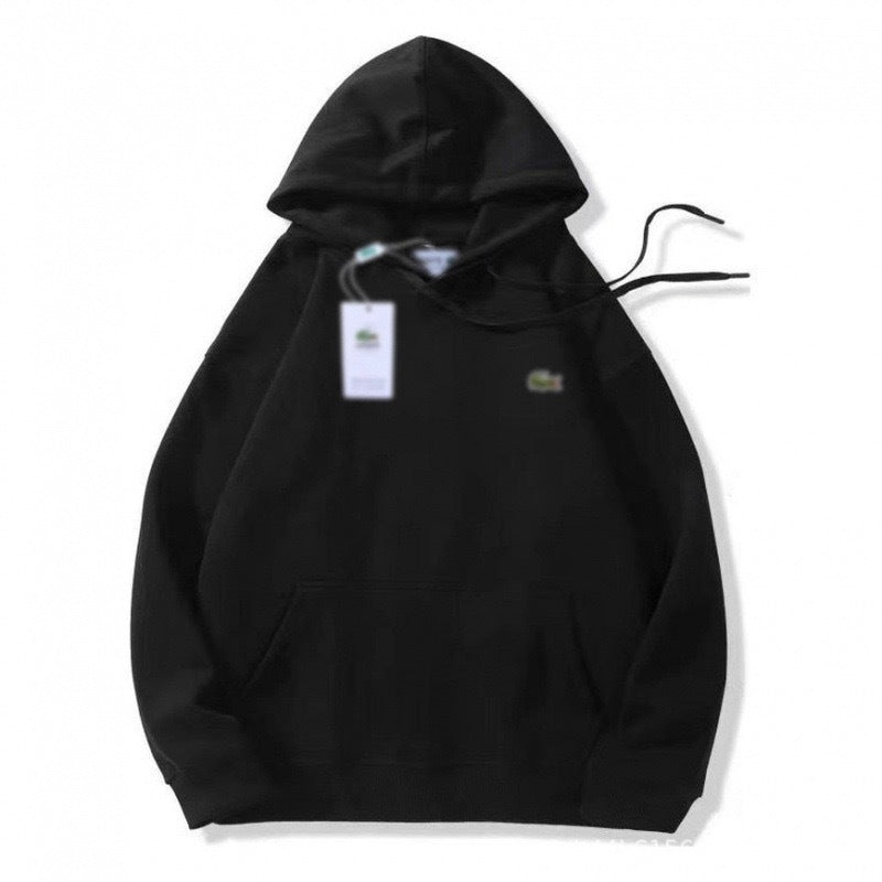 Black cotton-blend relaxed-fit crewneck sweatshirt