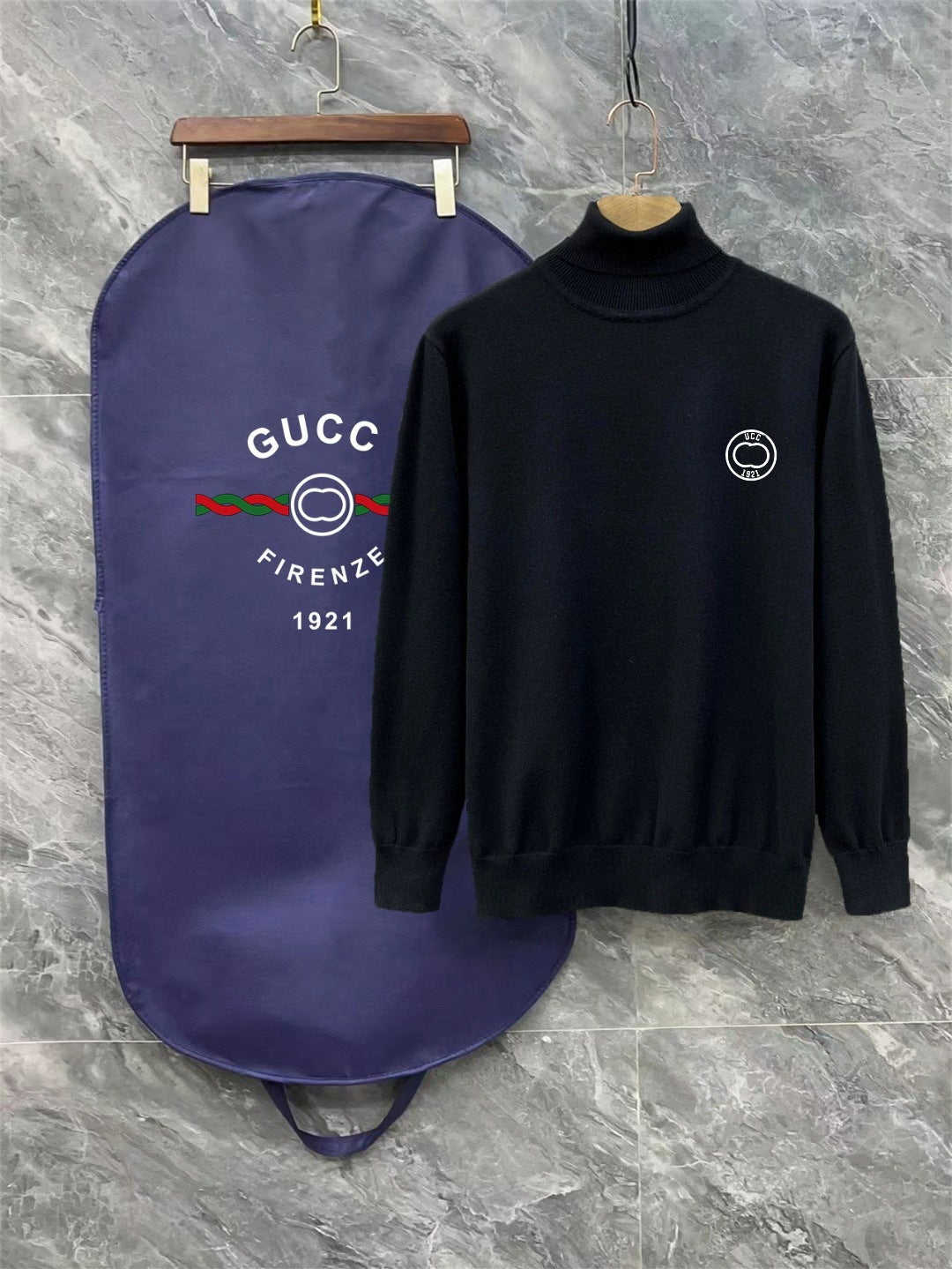 Cashmere Blend Crewneck Sweater in White or Black