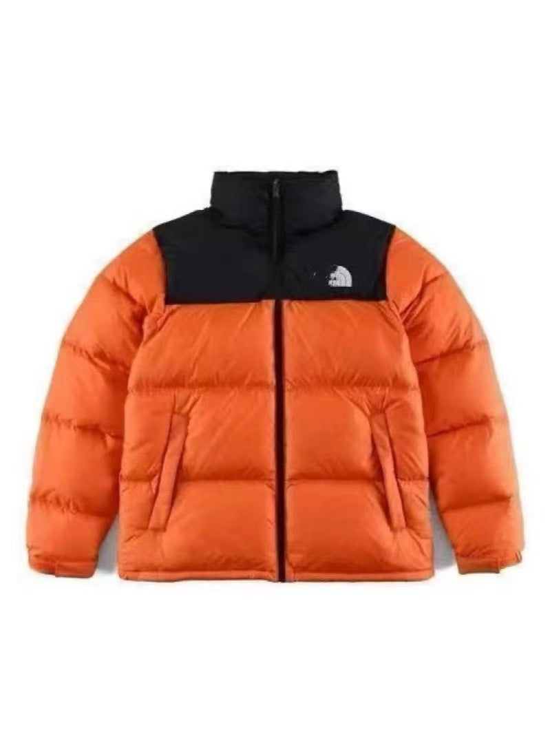 Quilted Down-Filled Puffer Jacket in Solid Colors