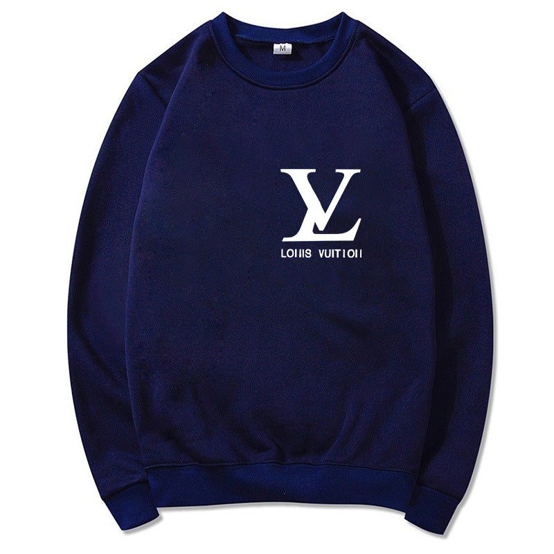 Black cotton-blend relaxed-fit crew neck sweatshirt