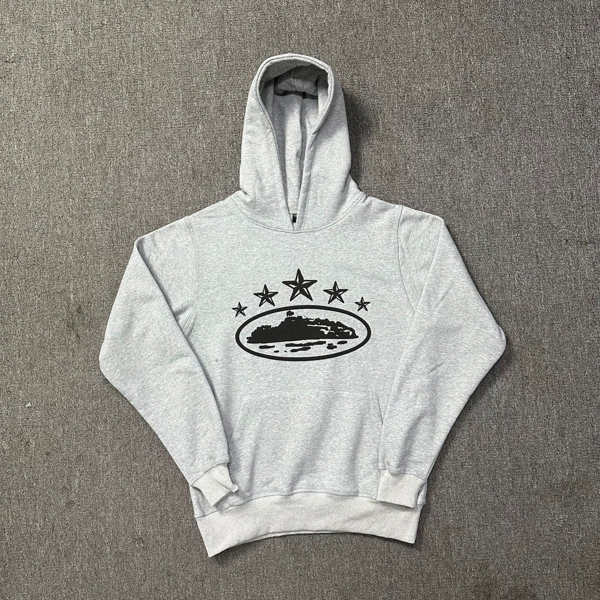 Oval Boat Graphic Cotton-Blend Relaxed Fit Hoodie