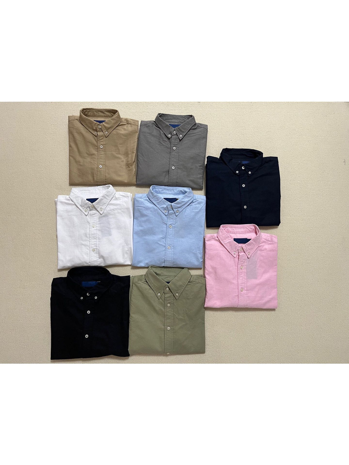 Classic long sleeve cotton Oxford shirt for men