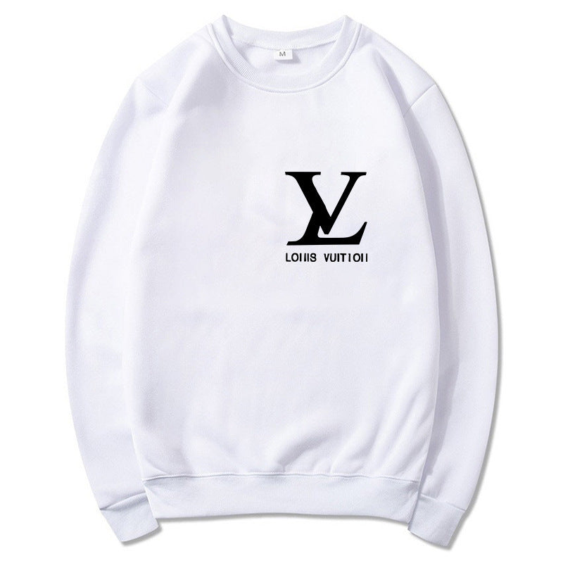 Black cotton-blend relaxed-fit crew neck sweatshirt