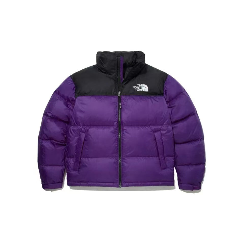 Quilted Down-Filled Puffer Jacket in Solid Colors