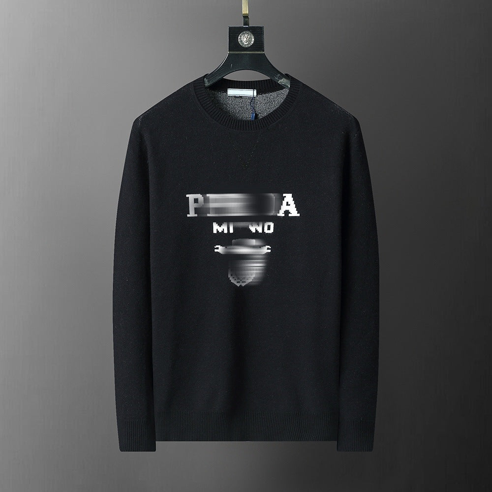 Ribbed Cotton-Blend Crewneck Sweater in Black, Gray, Beige, Red, Olive, Navy, and Blue