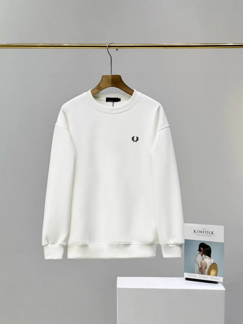 FRED PERRY Wheat Men's Casual Knitwear Fall/winter New High-end Crewneck Sw
