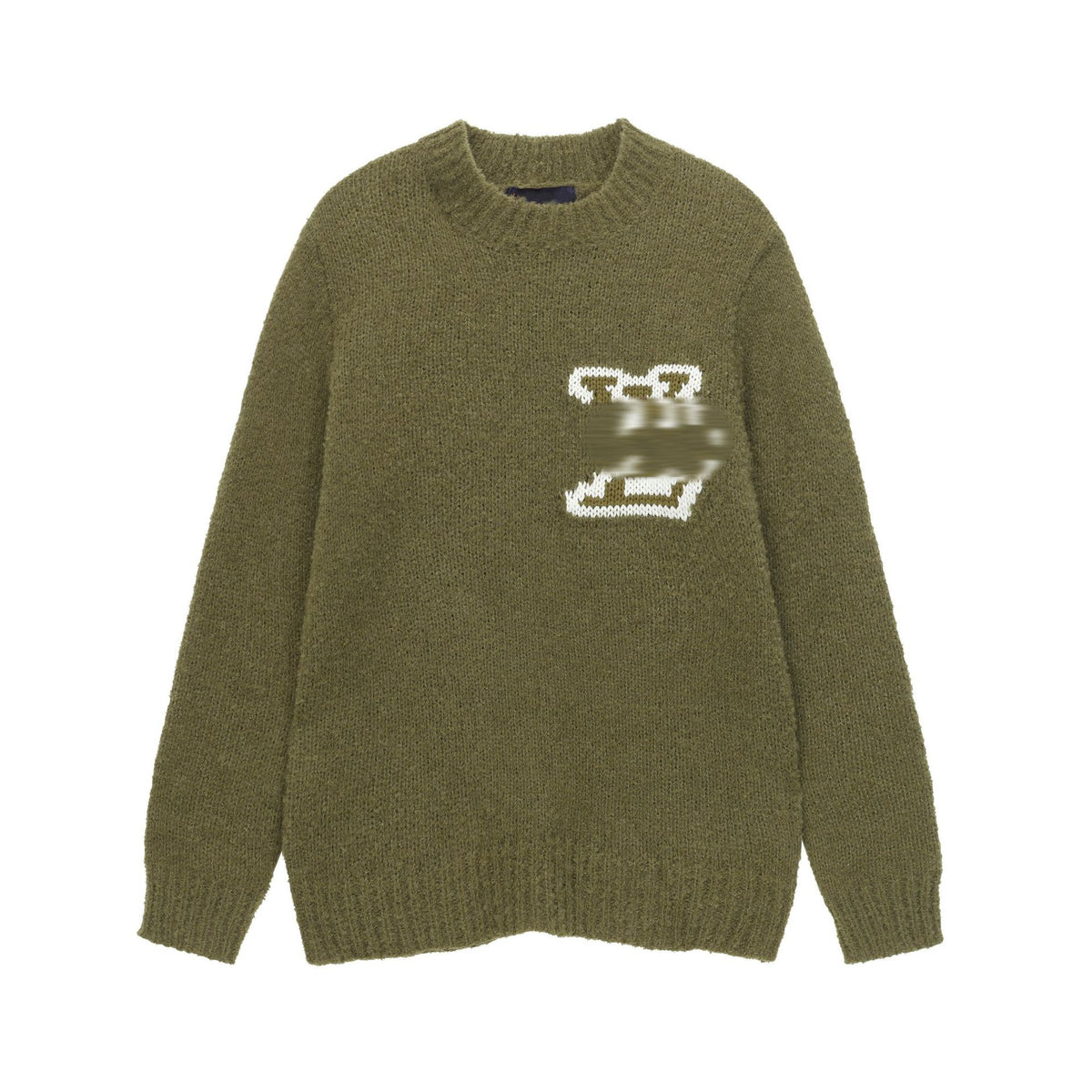 Ribbed Cotton-Blend Crewneck Sweater in Black, Gray, Beige, Red, Olive, Navy, and Blue