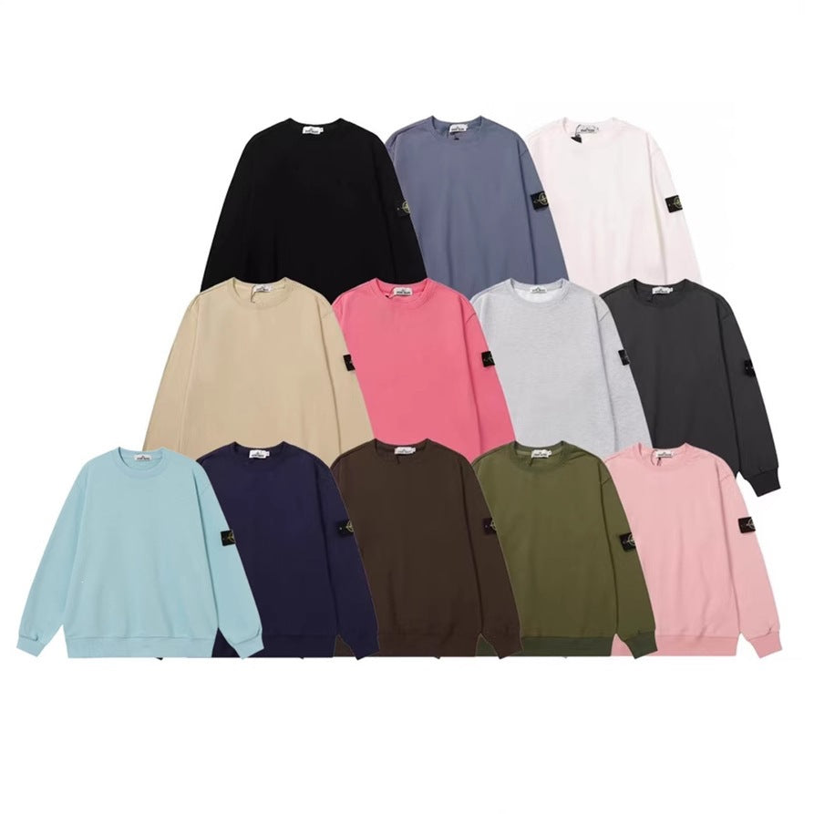 Classic Fashion Men's Casual Sweatshirt Comfortable Crew Neck Sweatshirt