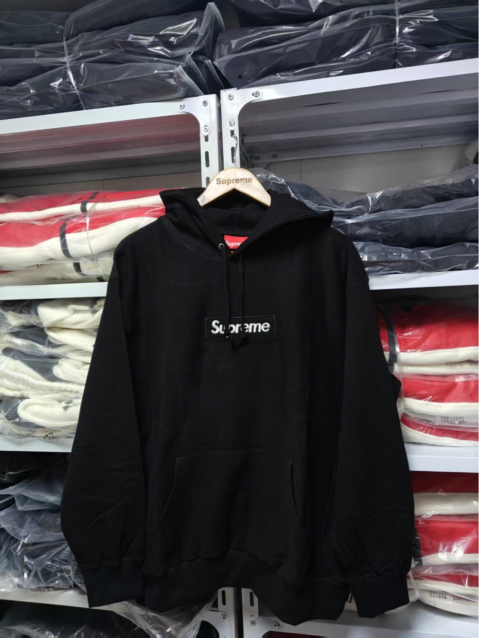 Brushed Fleece Relaxed-Fit Hoodie with Embroidered Chest Motif