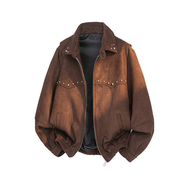 Black and Brown Beaded Velvet Jacket