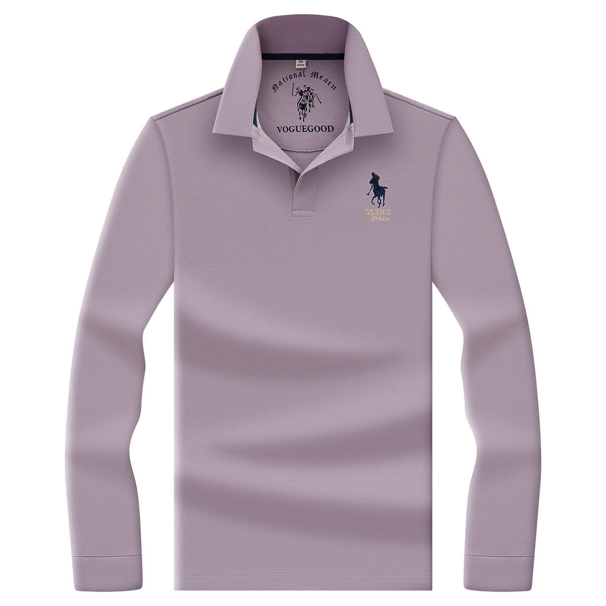 Loose-Fit Pure Cotton Half-Sleeve Polo Shirt in Solid Colors