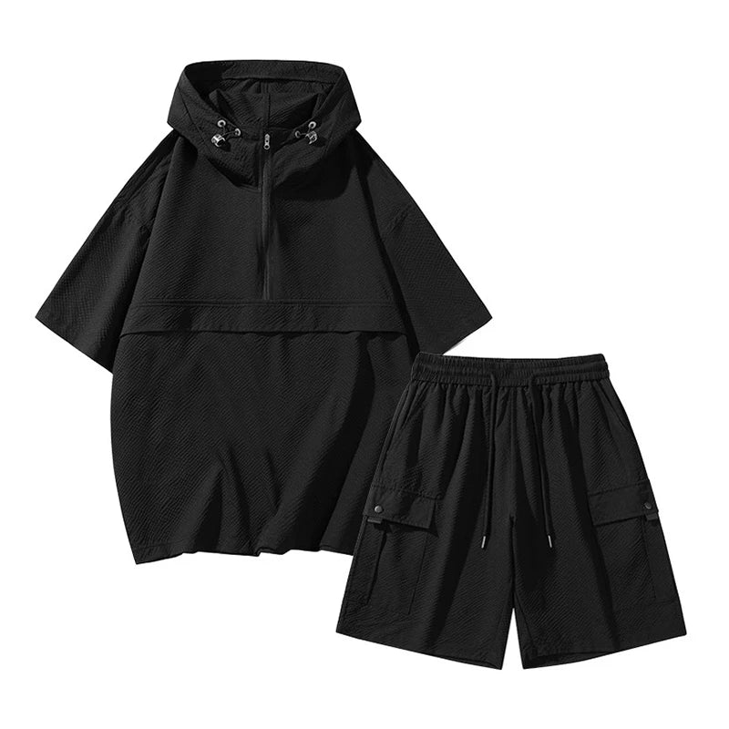 Hooded Anti-Mosquito Polo 2-Piece Set