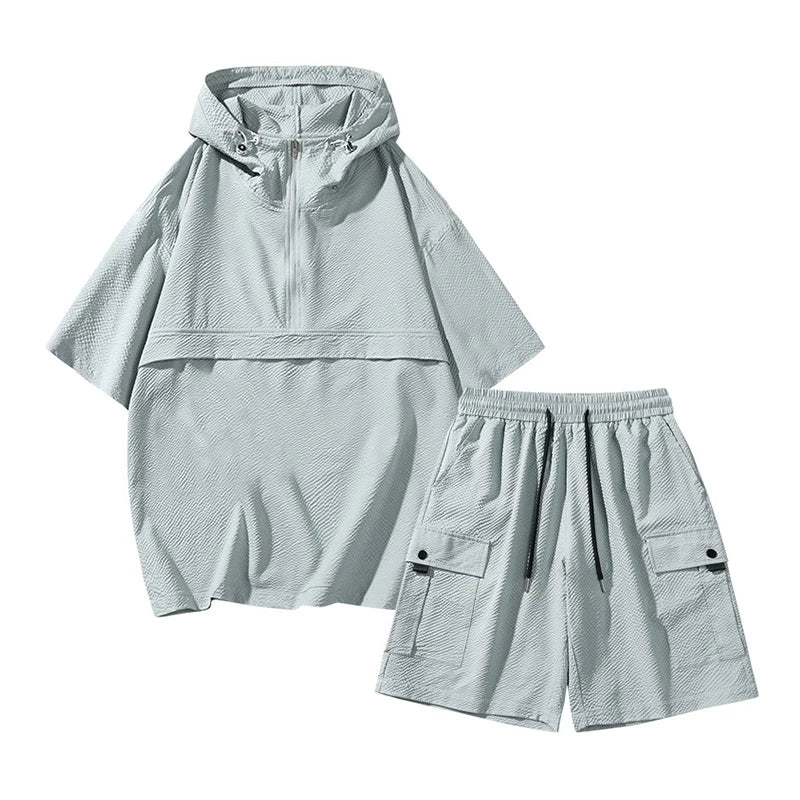 Hooded Anti-Mosquito Polo 2-Piece Set