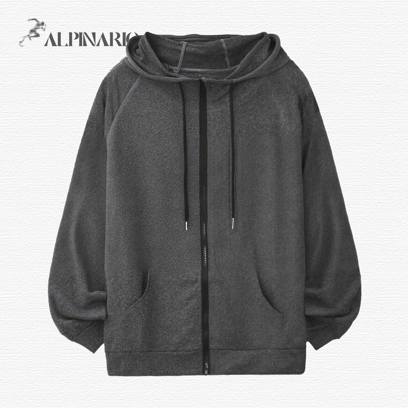 Elastic Hooded Reflective Printed Jacket