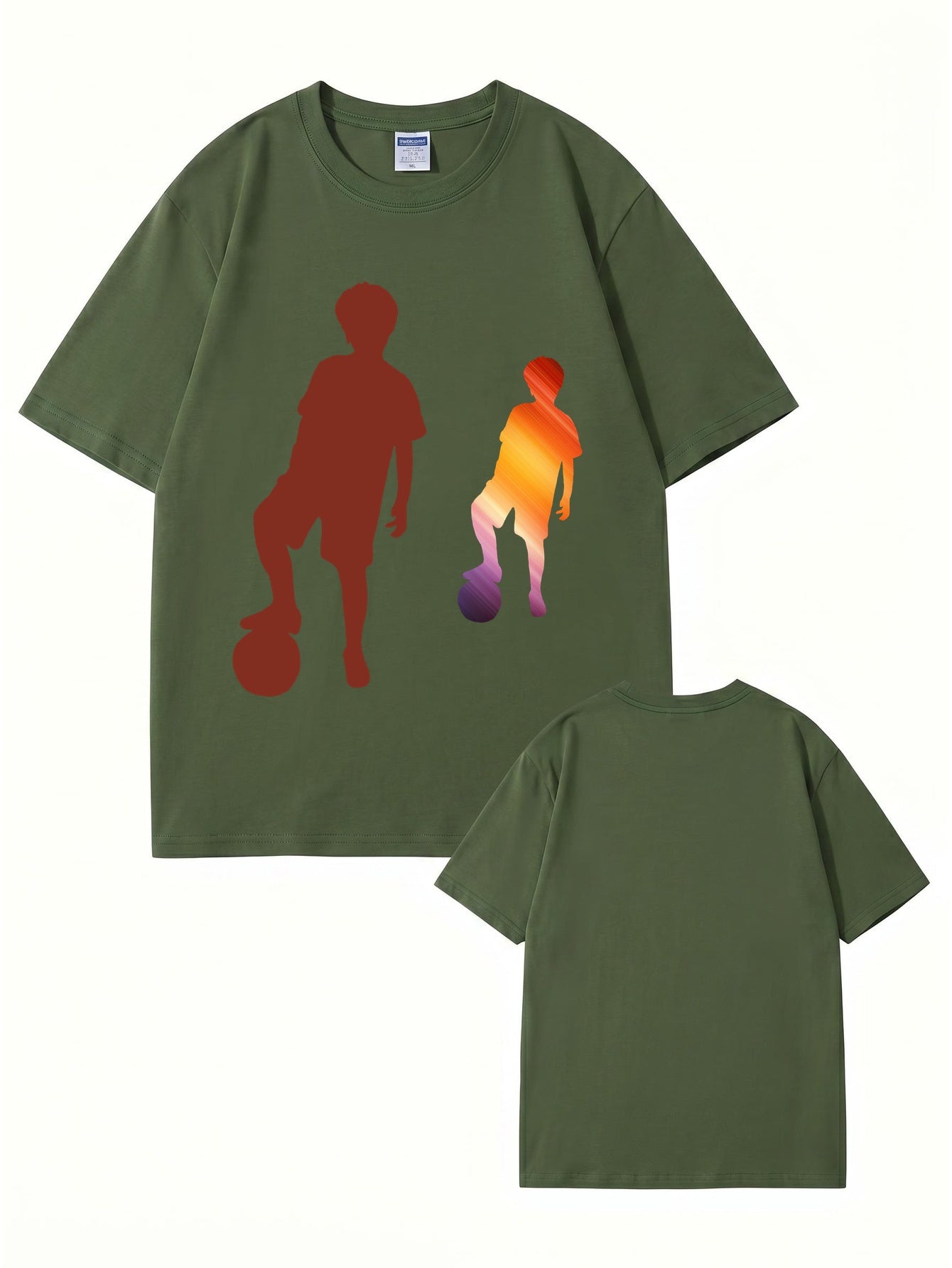 Soccer Boy Graphic Print T-Shirt - 22 Colors, Premium 200gsm Cotton