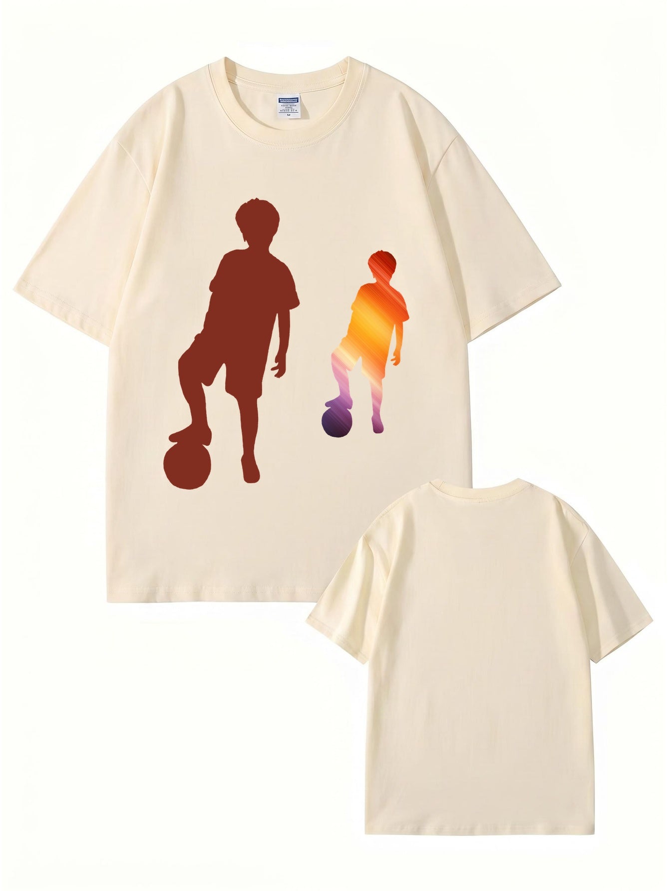 Soccer Boy Graphic Print T-Shirt - 22 Colors, Premium 200gsm Cotton