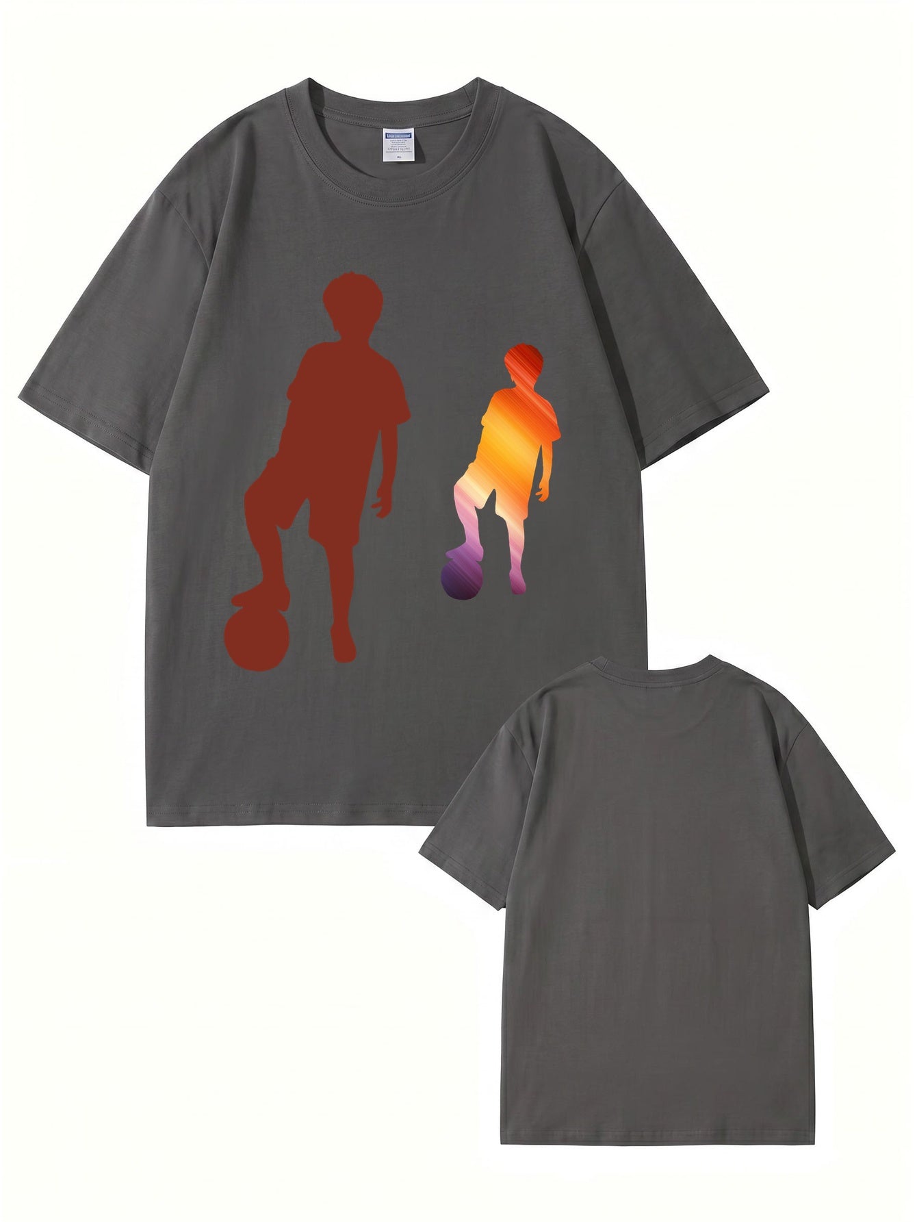 Soccer Boy Graphic Print T-Shirt - 22 Colors, Premium 200gsm Cotton