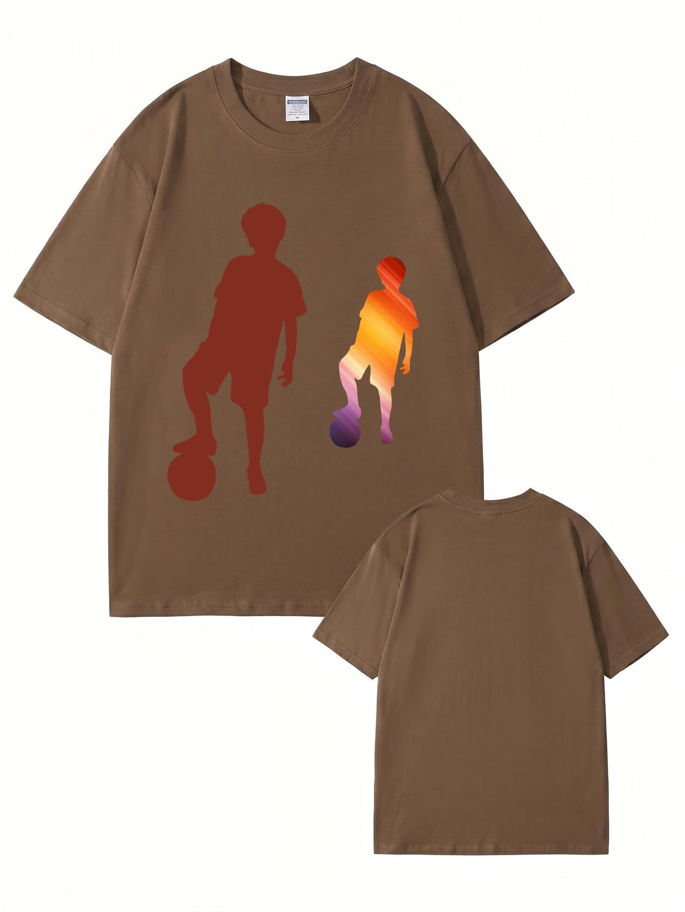 Soccer Boy Graphic Print T-Shirt - 22 Colors, Premium 200gsm Cotton