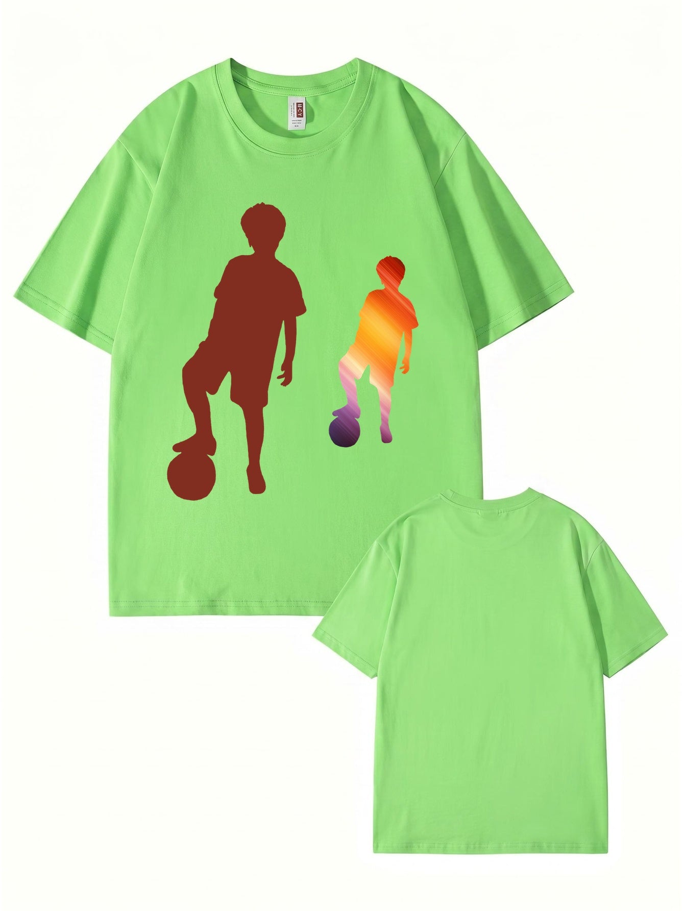 Soccer Boy Graphic Print T-Shirt - 22 Colors, Premium 200gsm Cotton