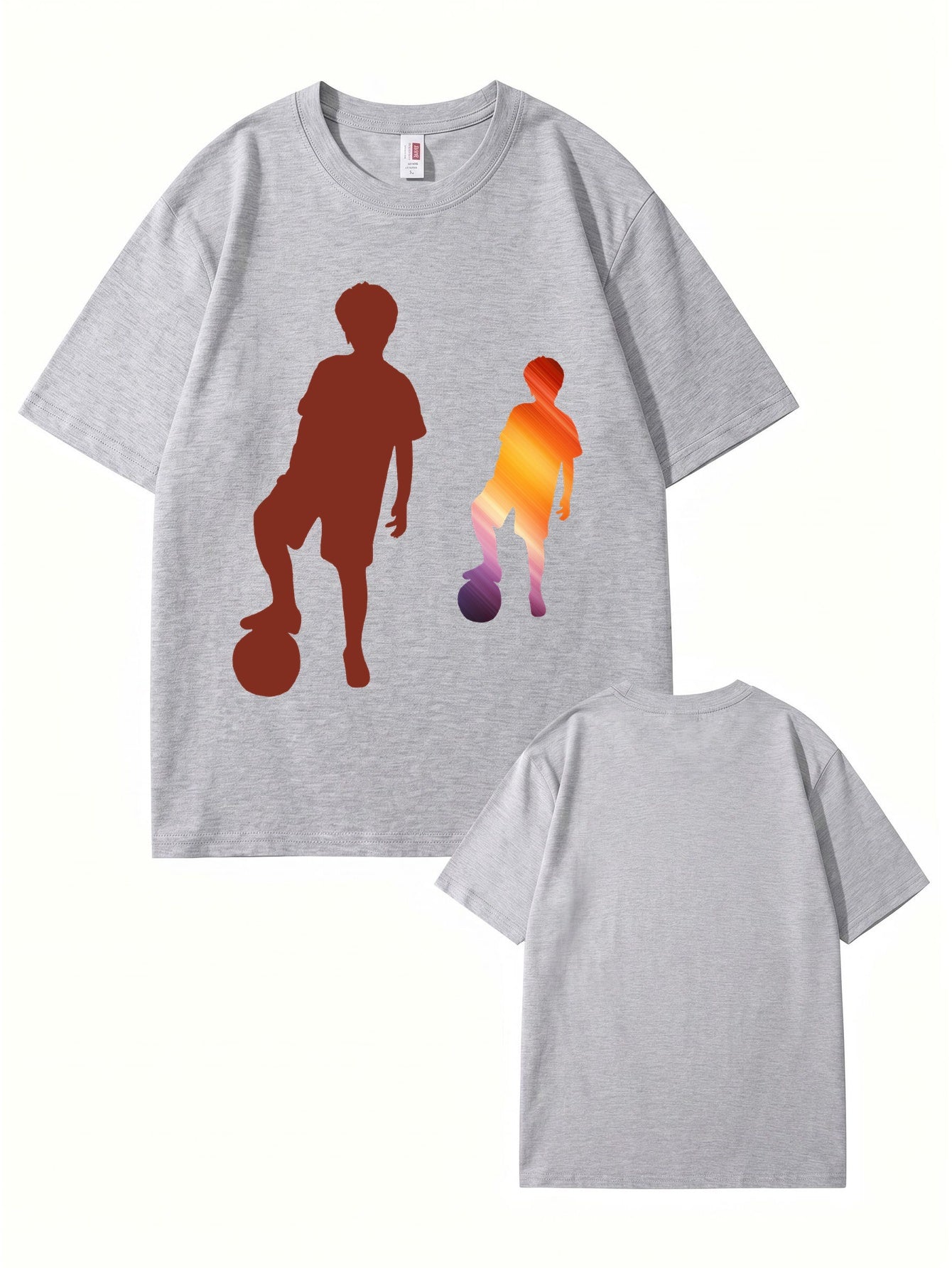 Soccer Boy Graphic Print T-Shirt - 22 Colors, Premium 200gsm Cotton