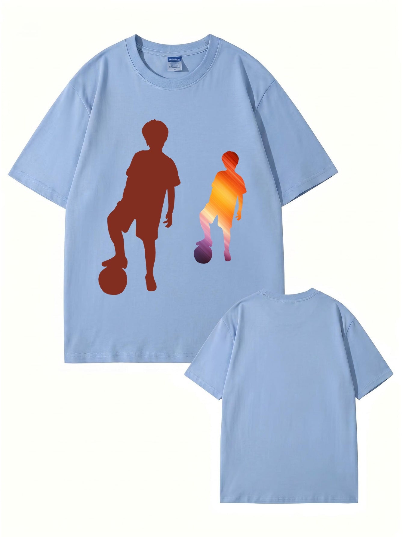 Soccer Boy Graphic Print T-Shirt - 22 Colors, Premium 200gsm Cotton
