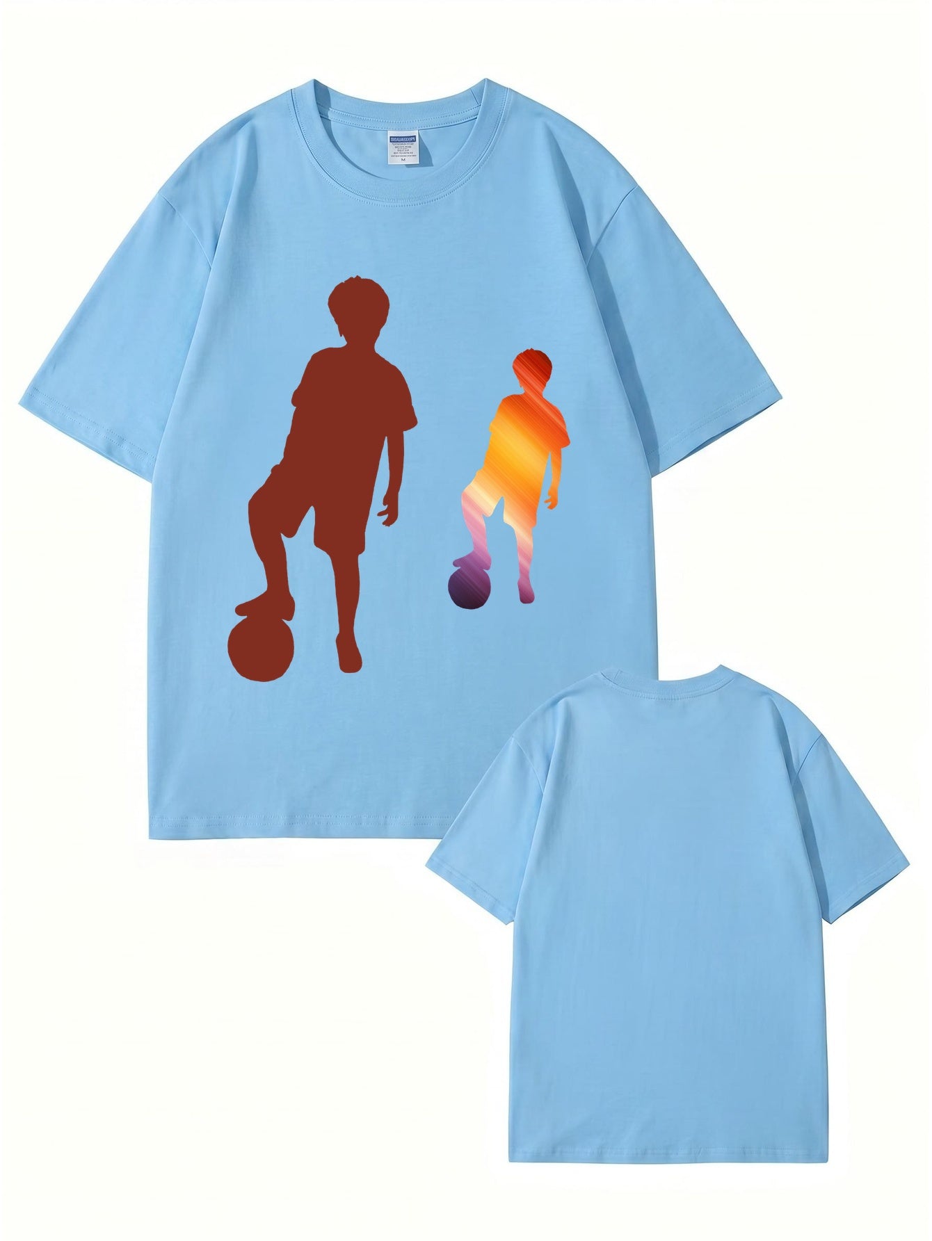 Soccer Boy Graphic Print T-Shirt - 22 Colors, Premium 200gsm Cotton