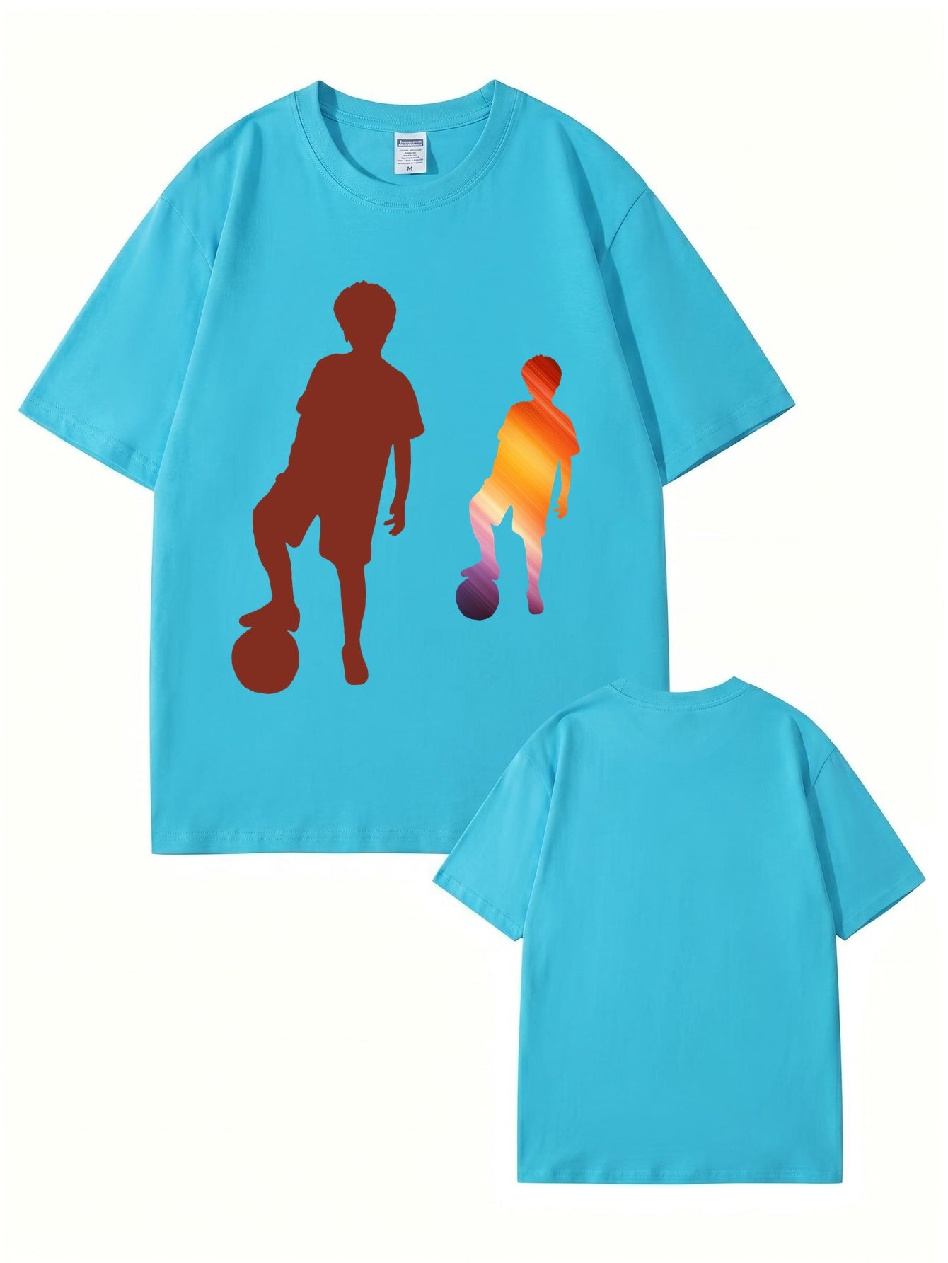 Soccer Boy Graphic Print T-Shirt - 22 Colors, Premium 200gsm Cotton