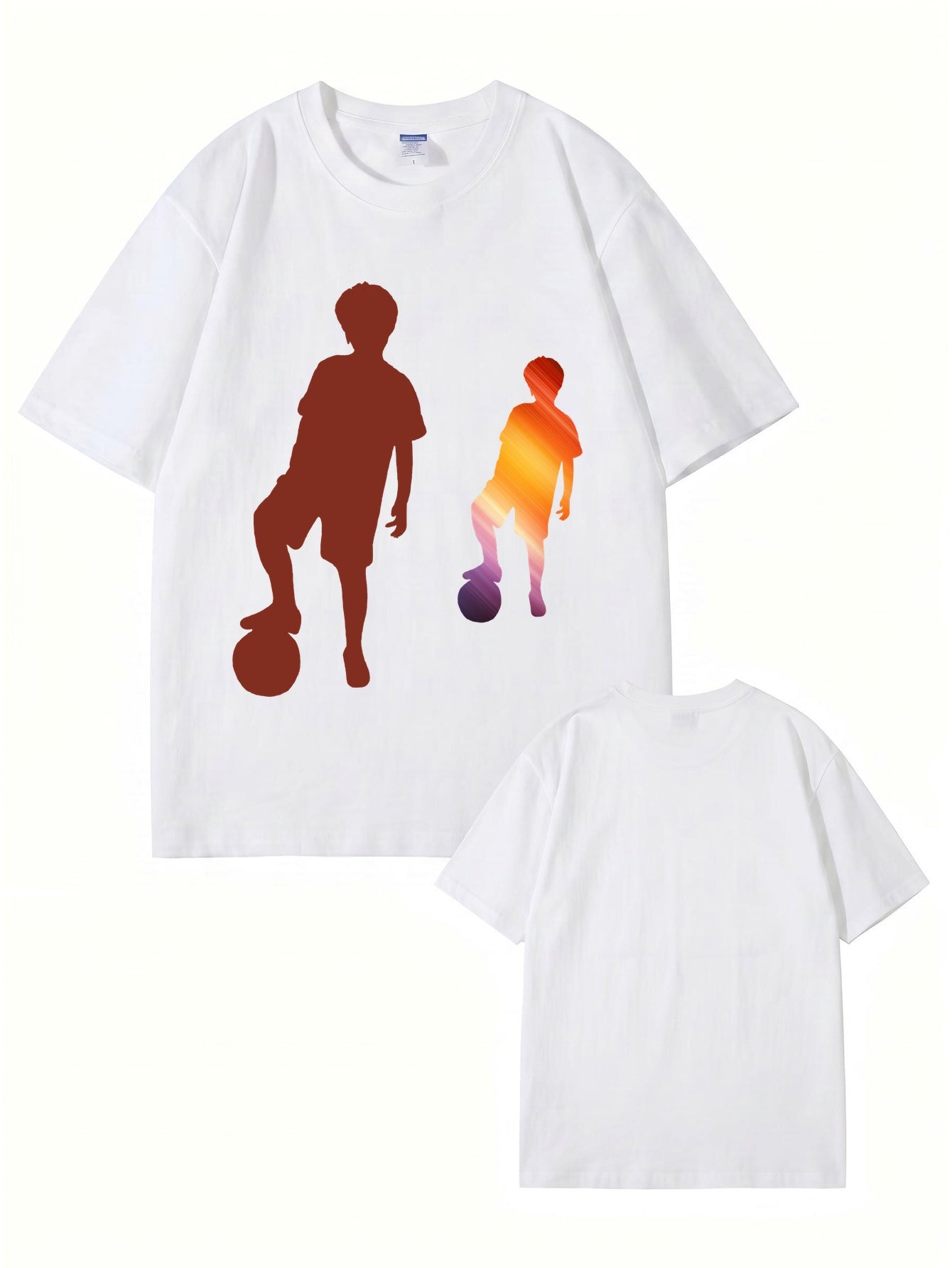 Soccer Boy Graphic Print T-Shirt - 22 Colors, Premium 200gsm Cotton