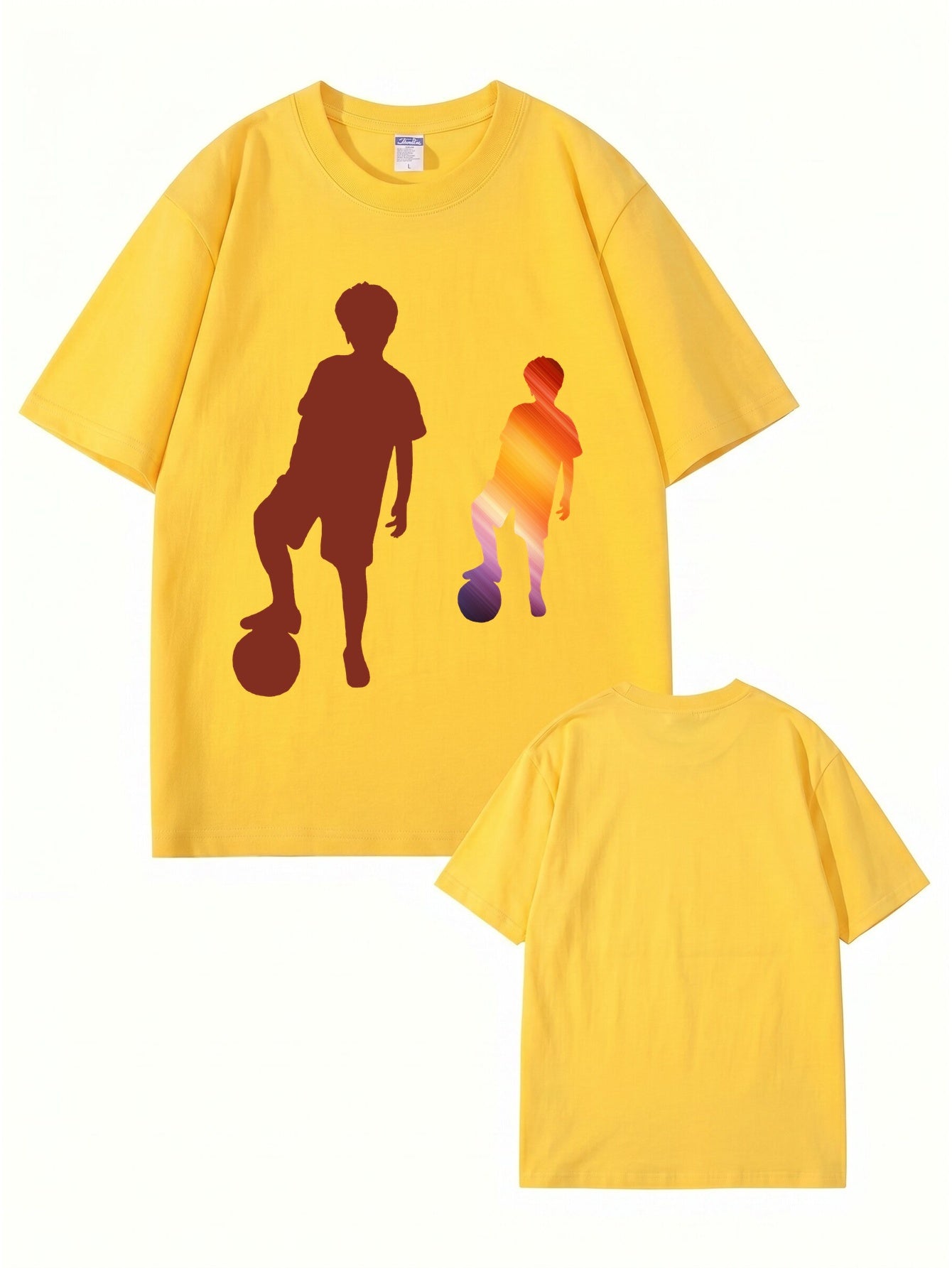 Soccer Boy Graphic Print T-Shirt - 22 Colors, Premium 200gsm Cotton
