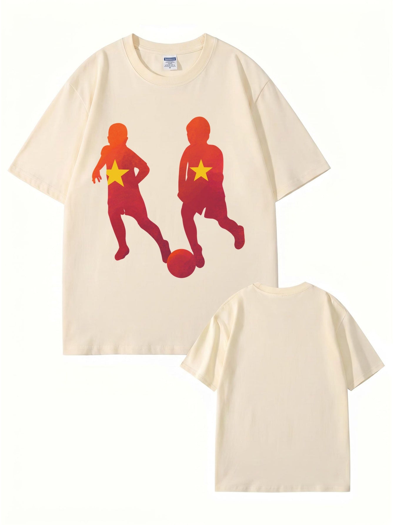 Vietnam Flag Soccer Kids Print T-Shirt - 22 Colors, 200gsm Premium Cotton