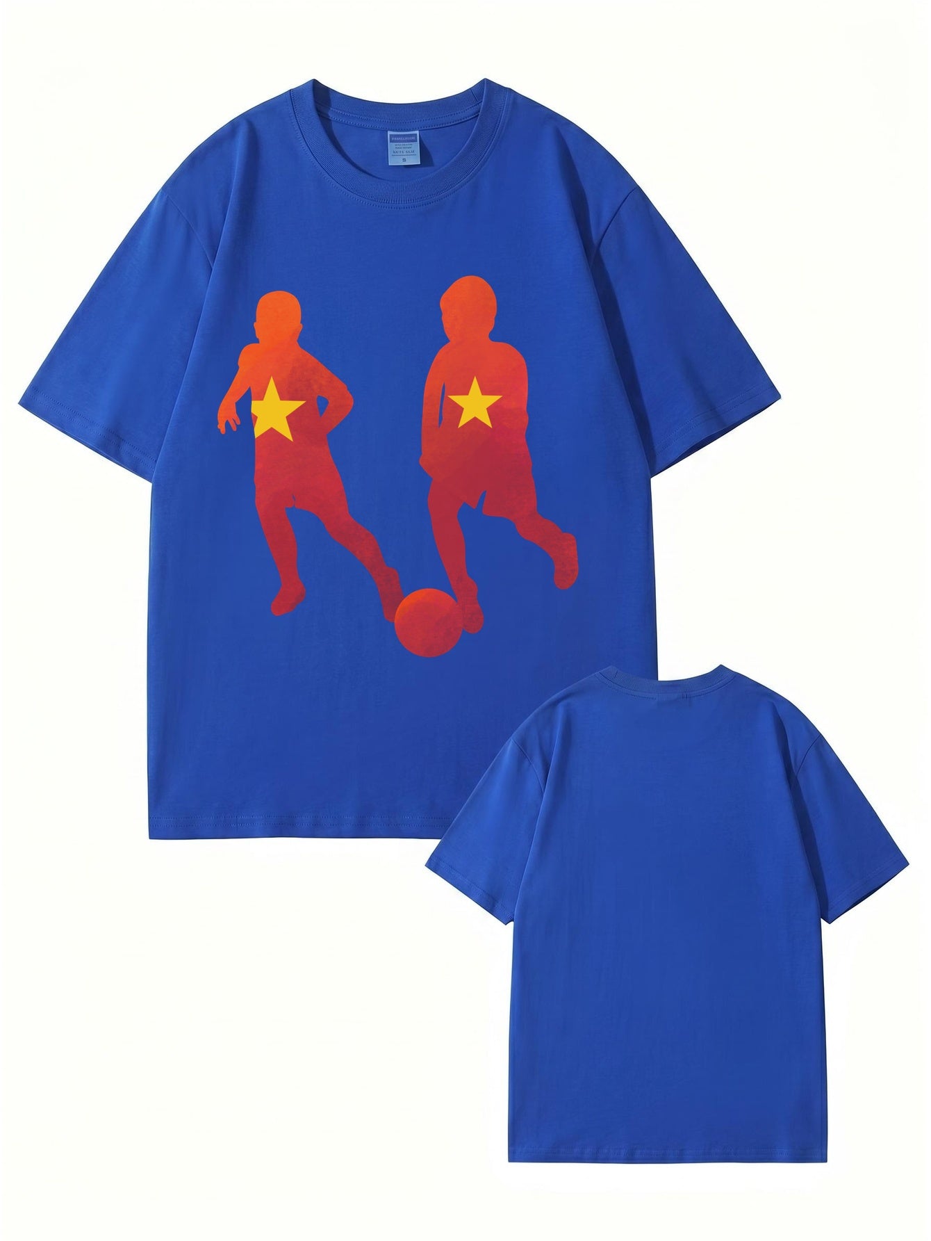 Vietnam Flag Soccer Kids Print T-Shirt - 22 Colors, 200gsm Premium Cotton