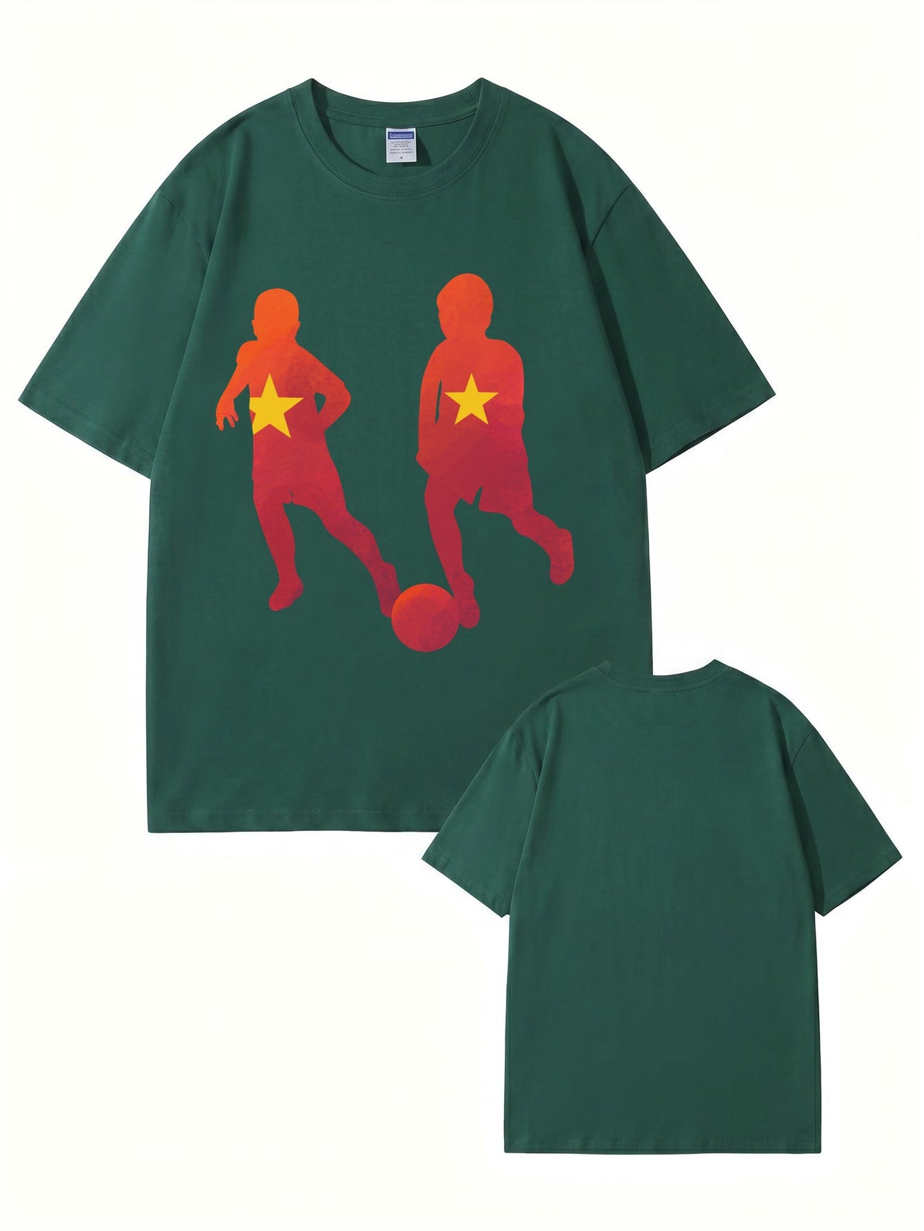 Vietnam Flag Soccer Kids Print T-Shirt - 22 Colors, 200gsm Premium Cotton