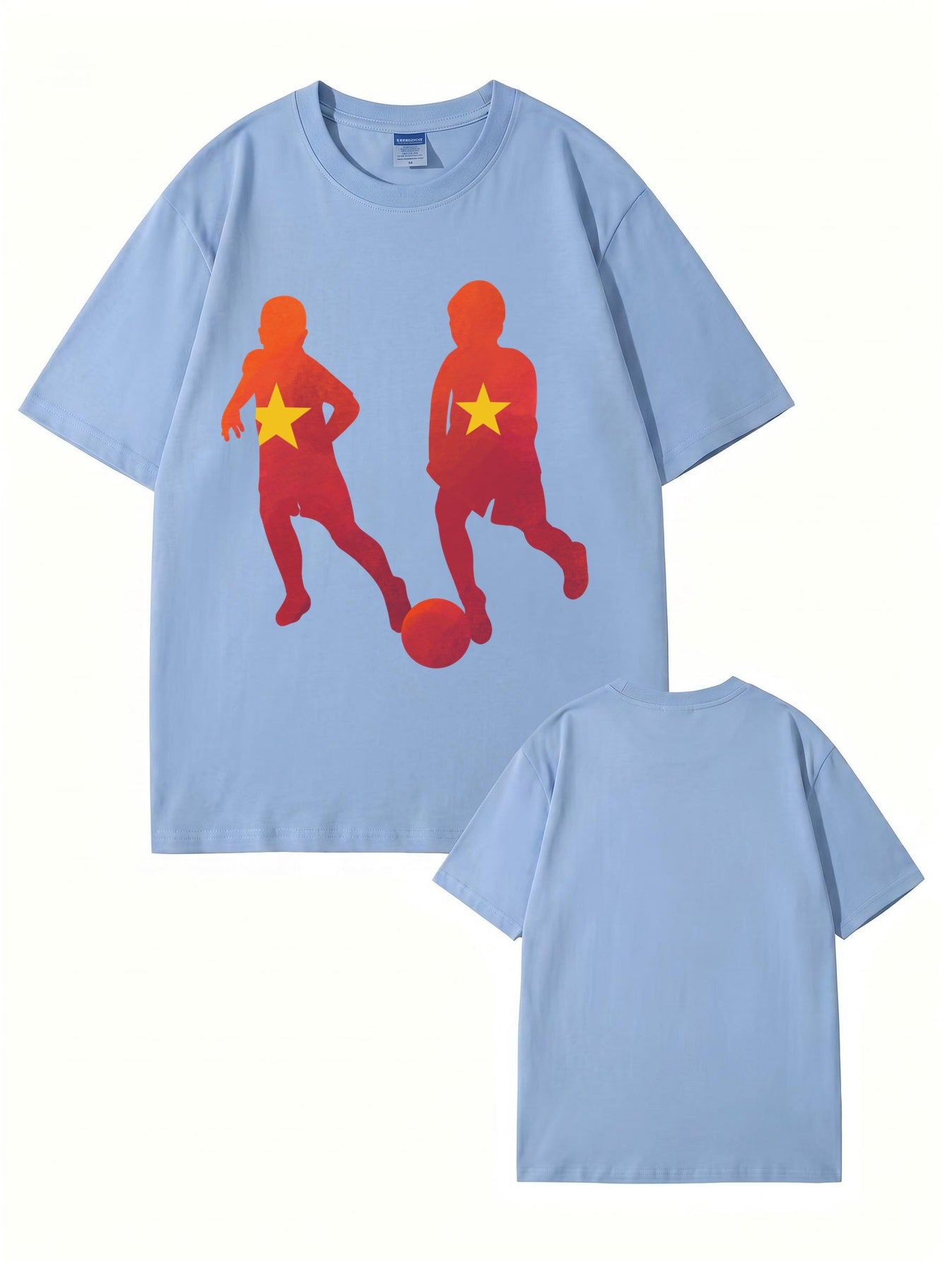 Vietnam Flag Soccer Kids Print T-Shirt - 22 Colors, 200gsm Premium Cotton