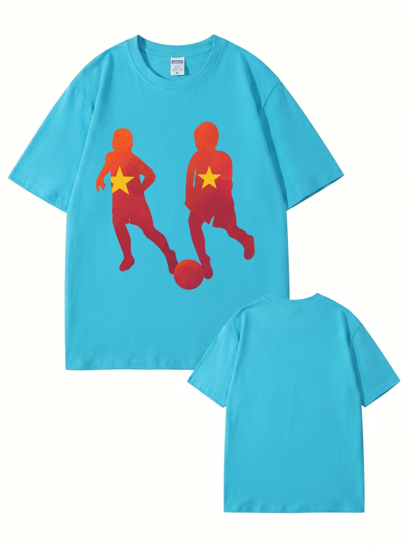 Vietnam Flag Soccer Kids Print T-Shirt - 22 Colors, 200gsm Premium Cotton