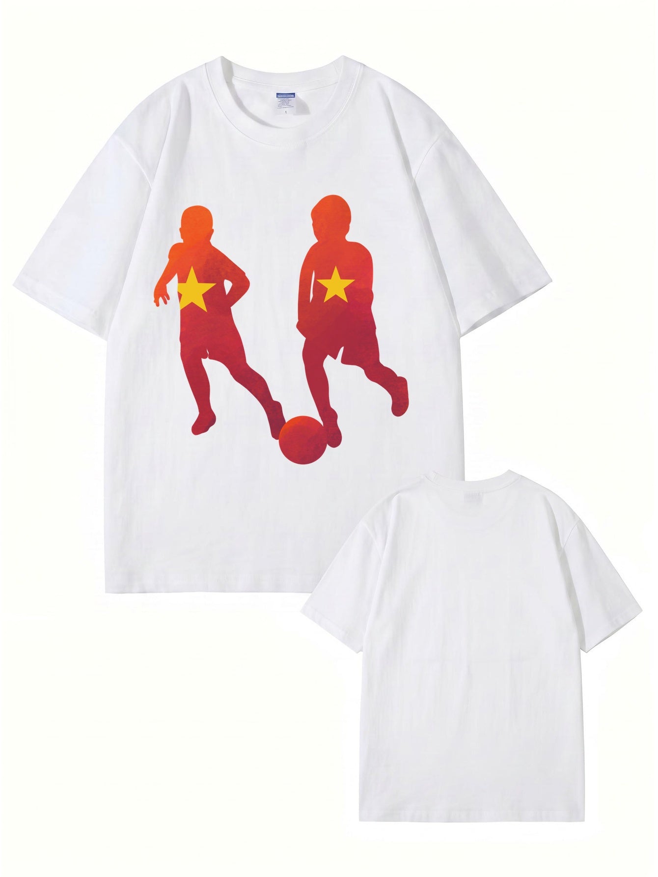 Vietnam Flag Soccer Kids Print T-Shirt - 22 Colors, 200gsm Premium Cotton