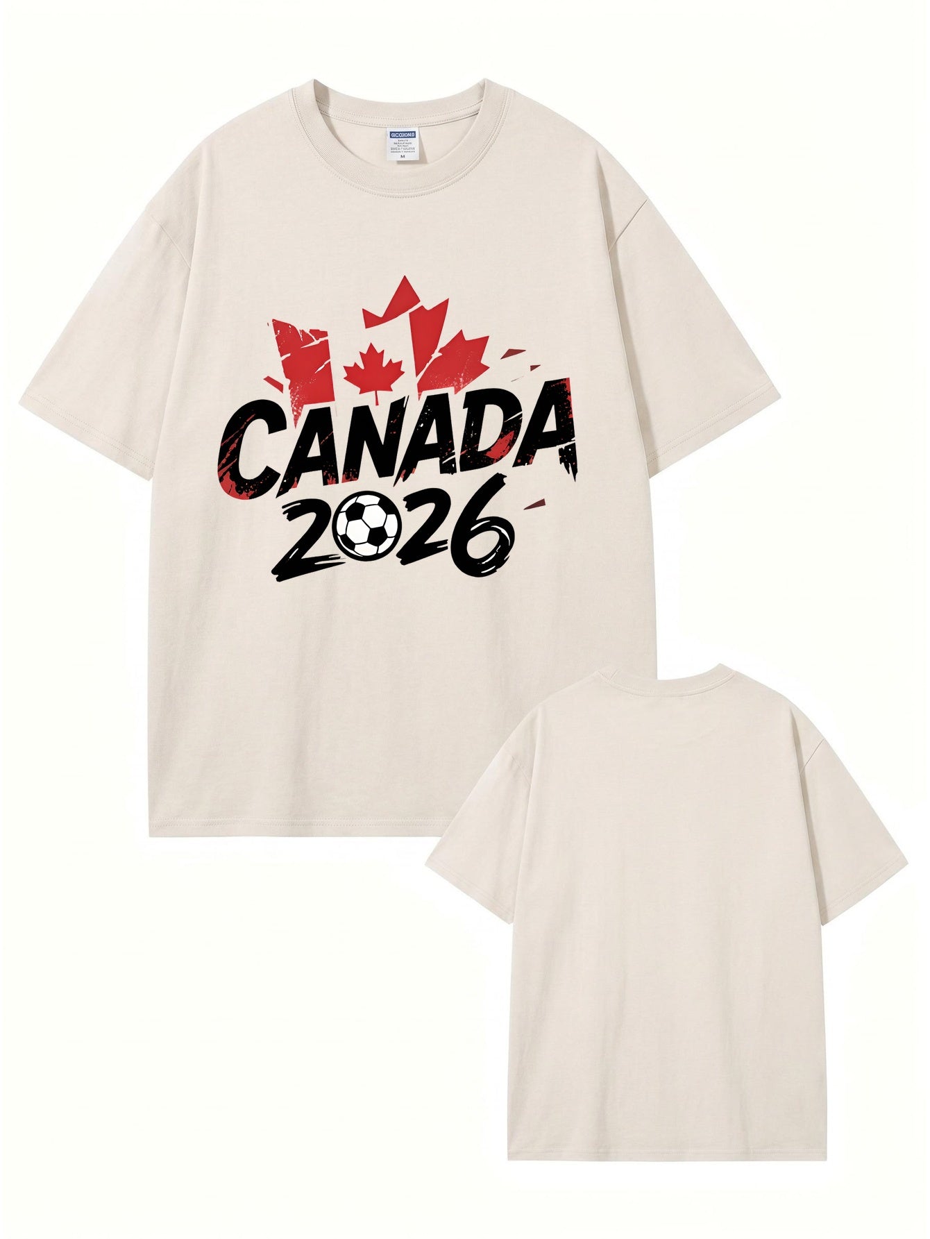 Canada 2026 Soccer Vintage Washed Cotton T-Shirt