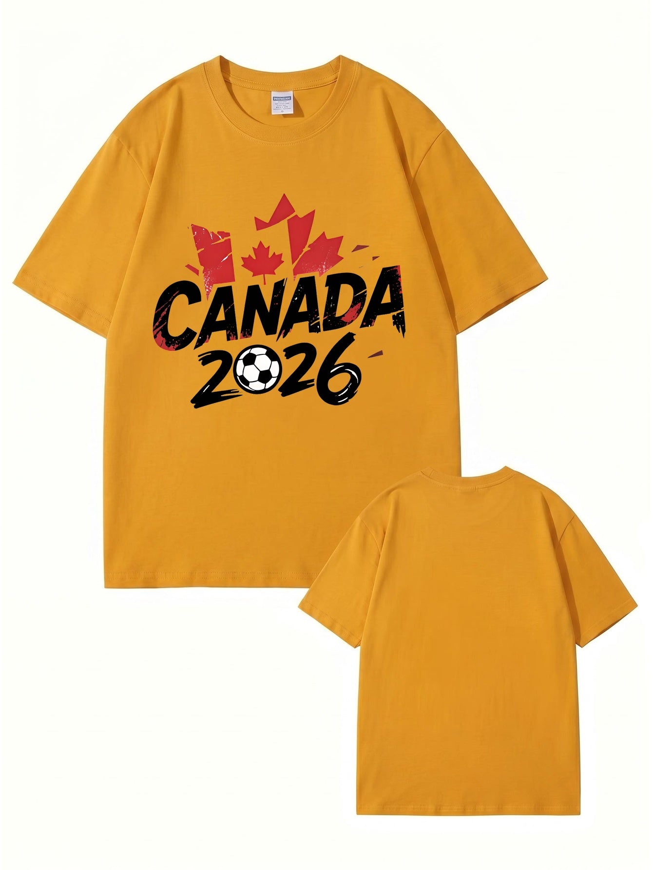 Canada 2026 Soccer Maple Leaf Graphic T-Shirt