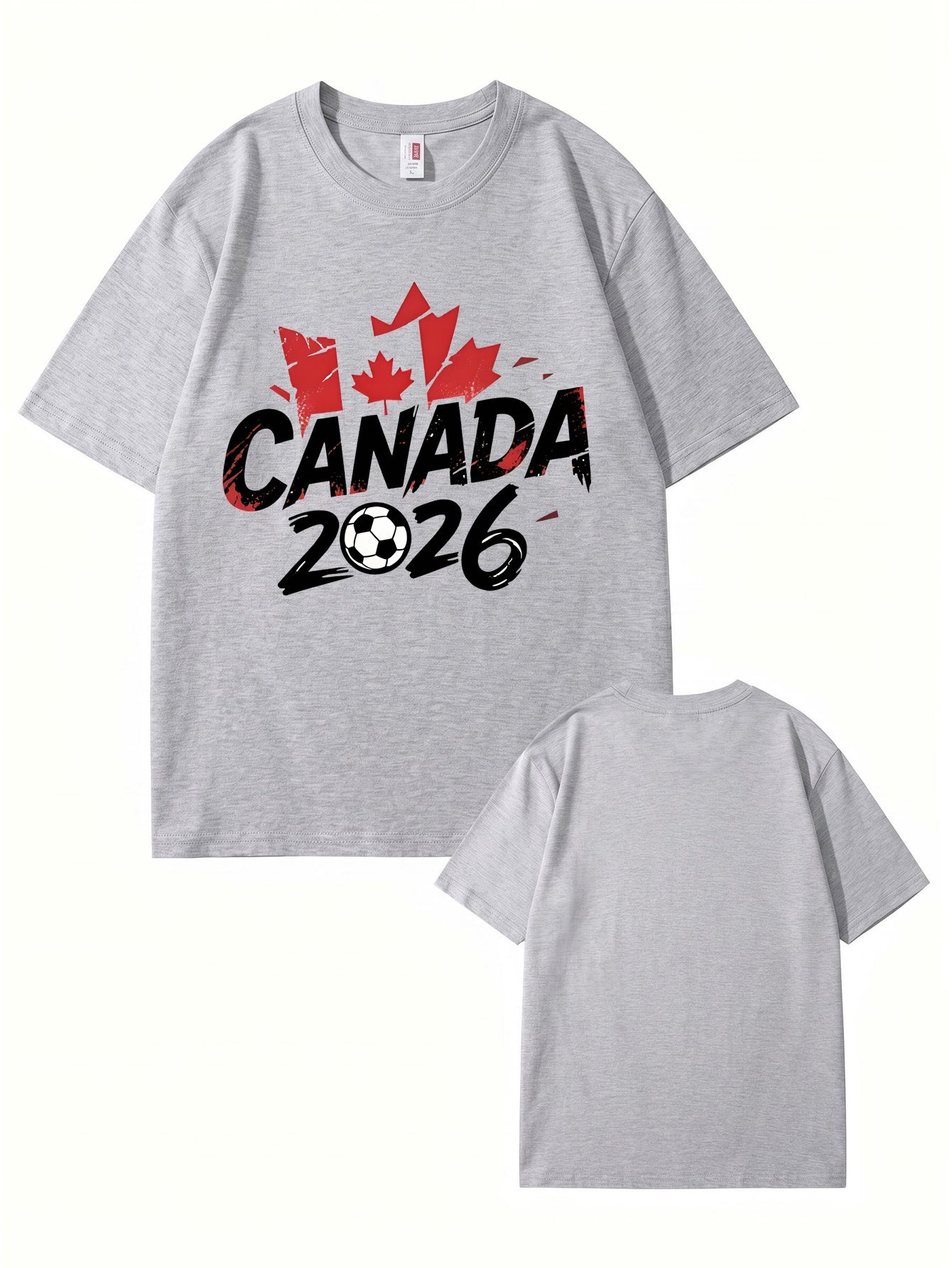 Canada 2026 Soccer Maple Leaf Graphic T-Shirt