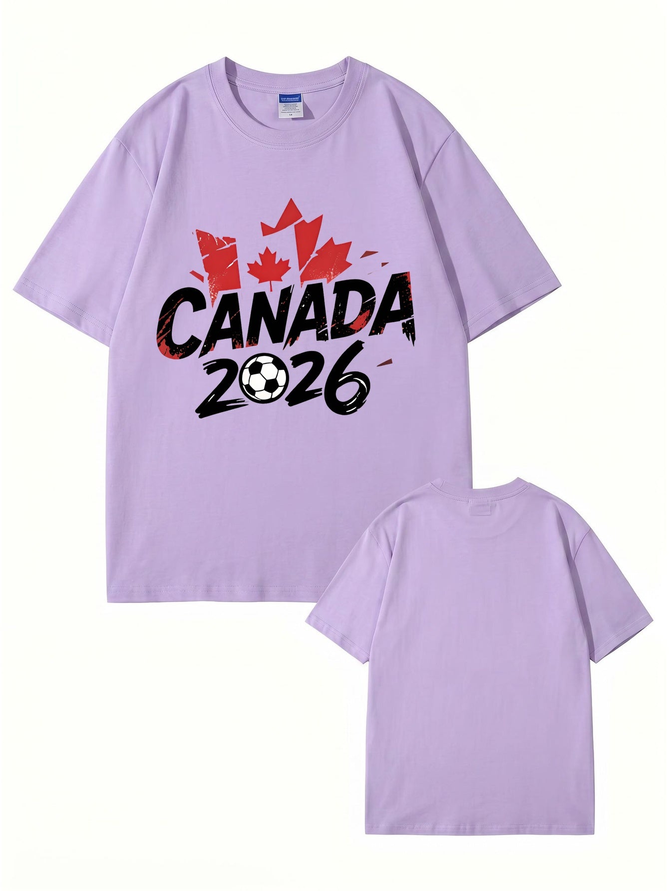 Canada 2026 Soccer Maple Leaf Graphic T-Shirt