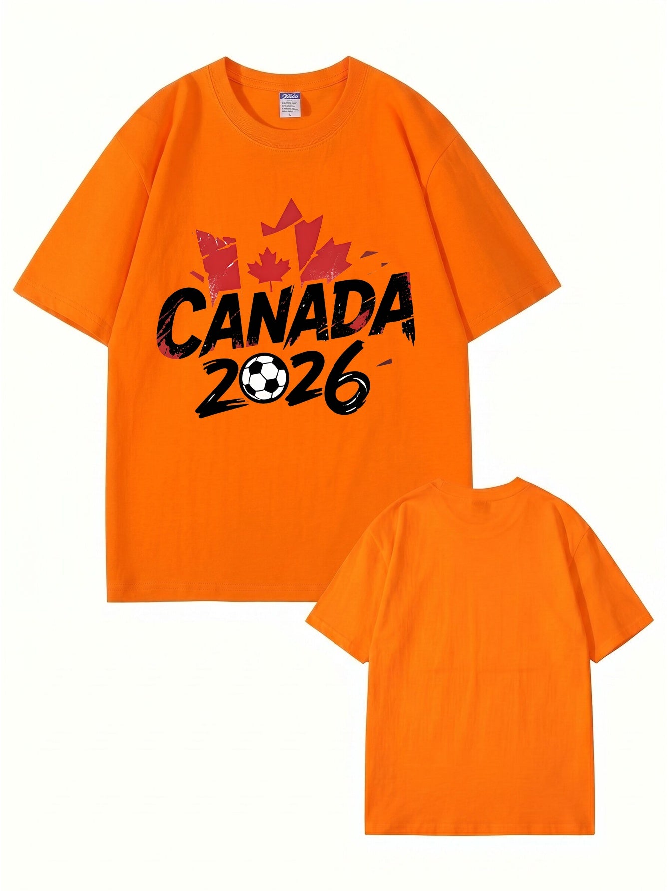 Canada 2026 Soccer Maple Leaf Graphic T-Shirt
