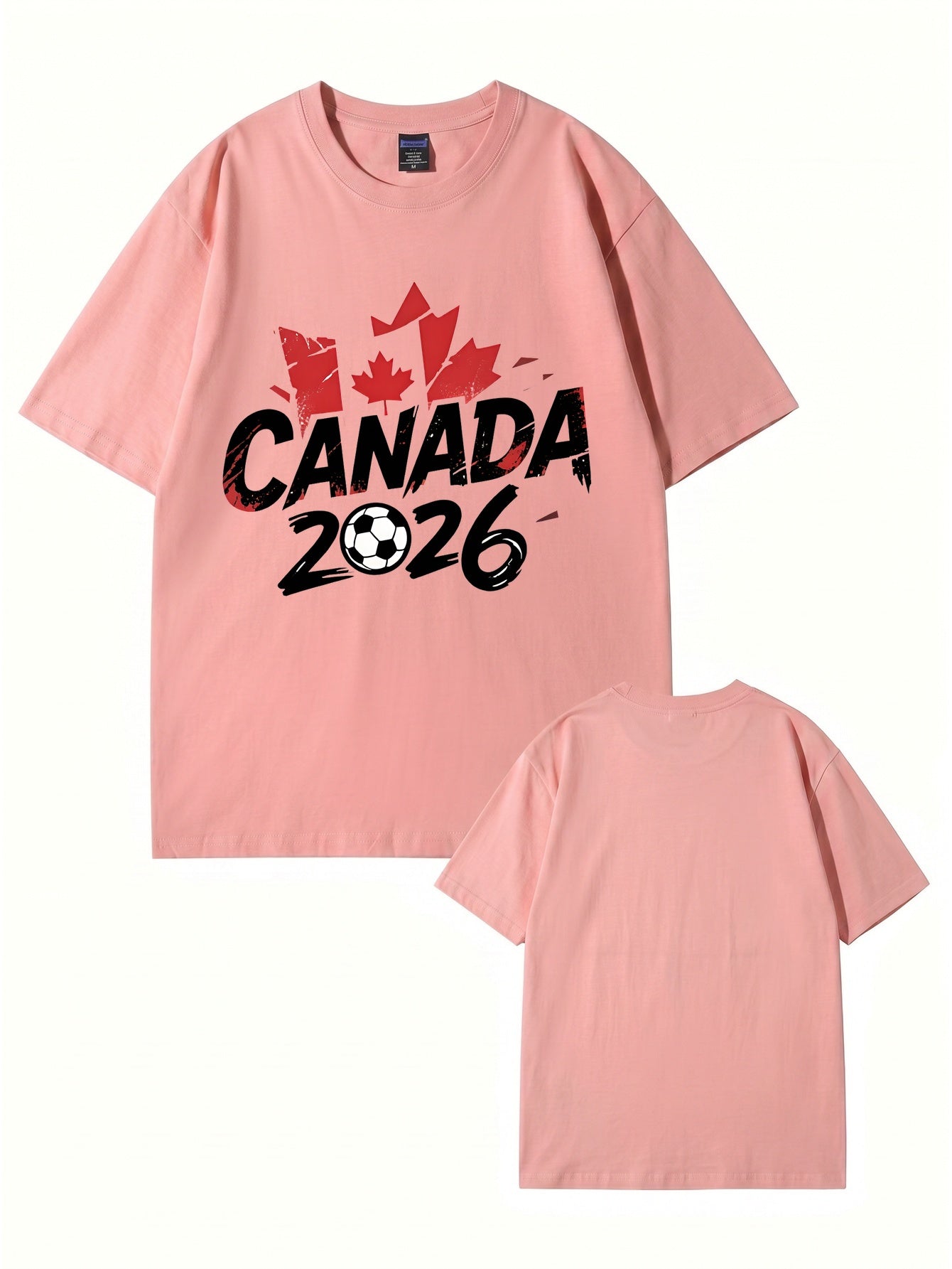 Canada 2026 Soccer Maple Leaf Graphic T-Shirt