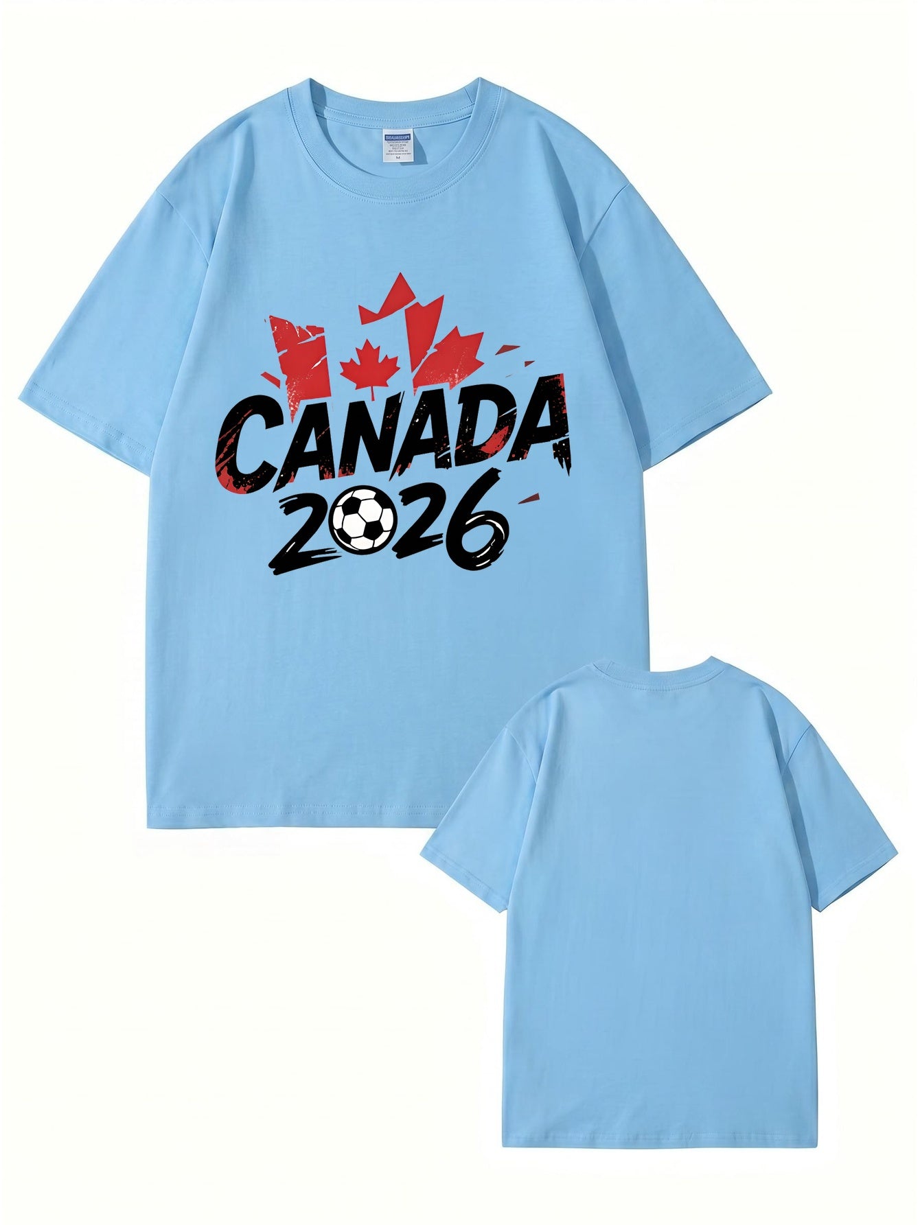 Canada 2026 Soccer Maple Leaf Graphic T-Shirt