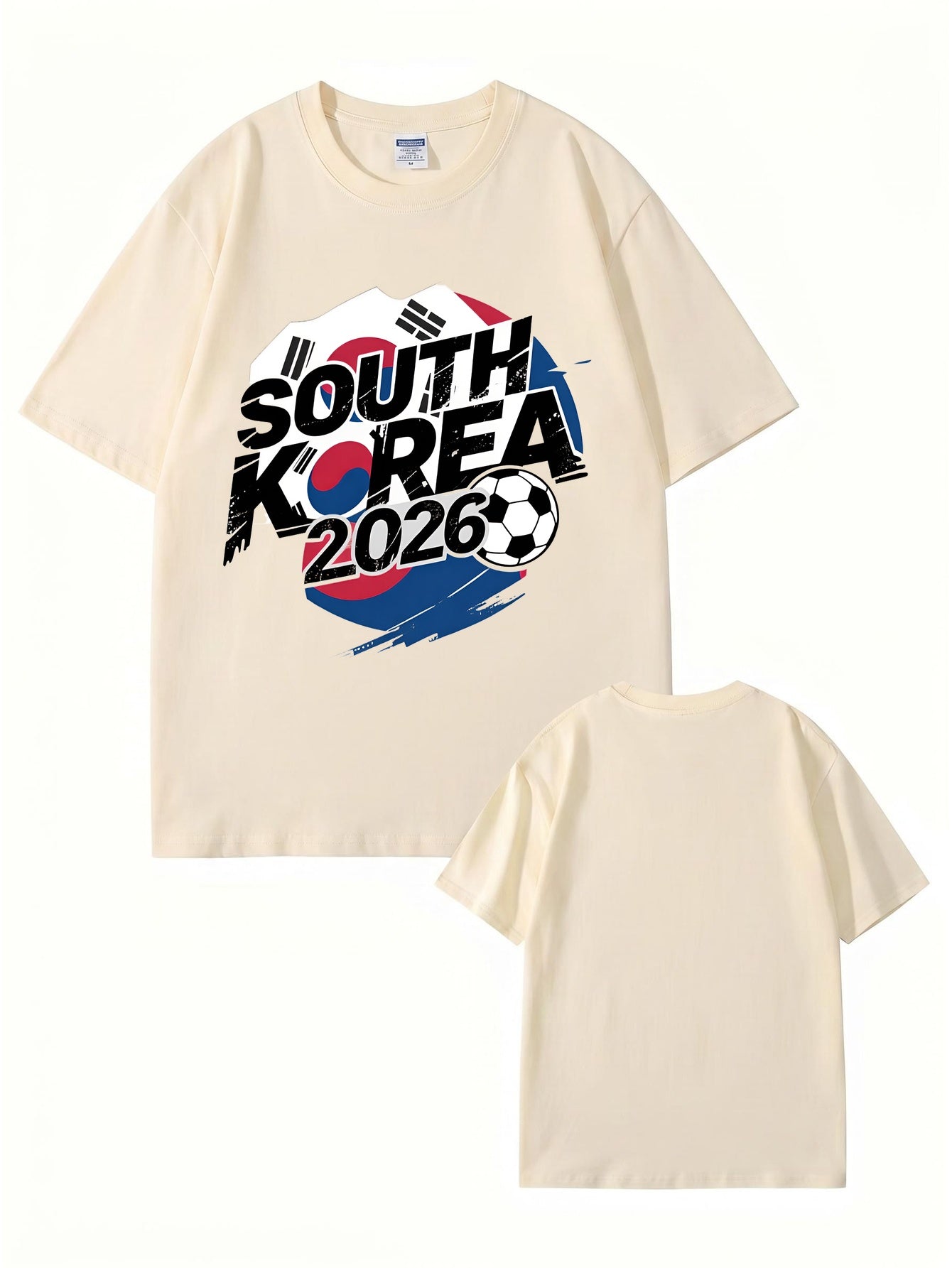 South Korea 2026 Soccer Graphic T-Shirt - Premium Cotton Tee