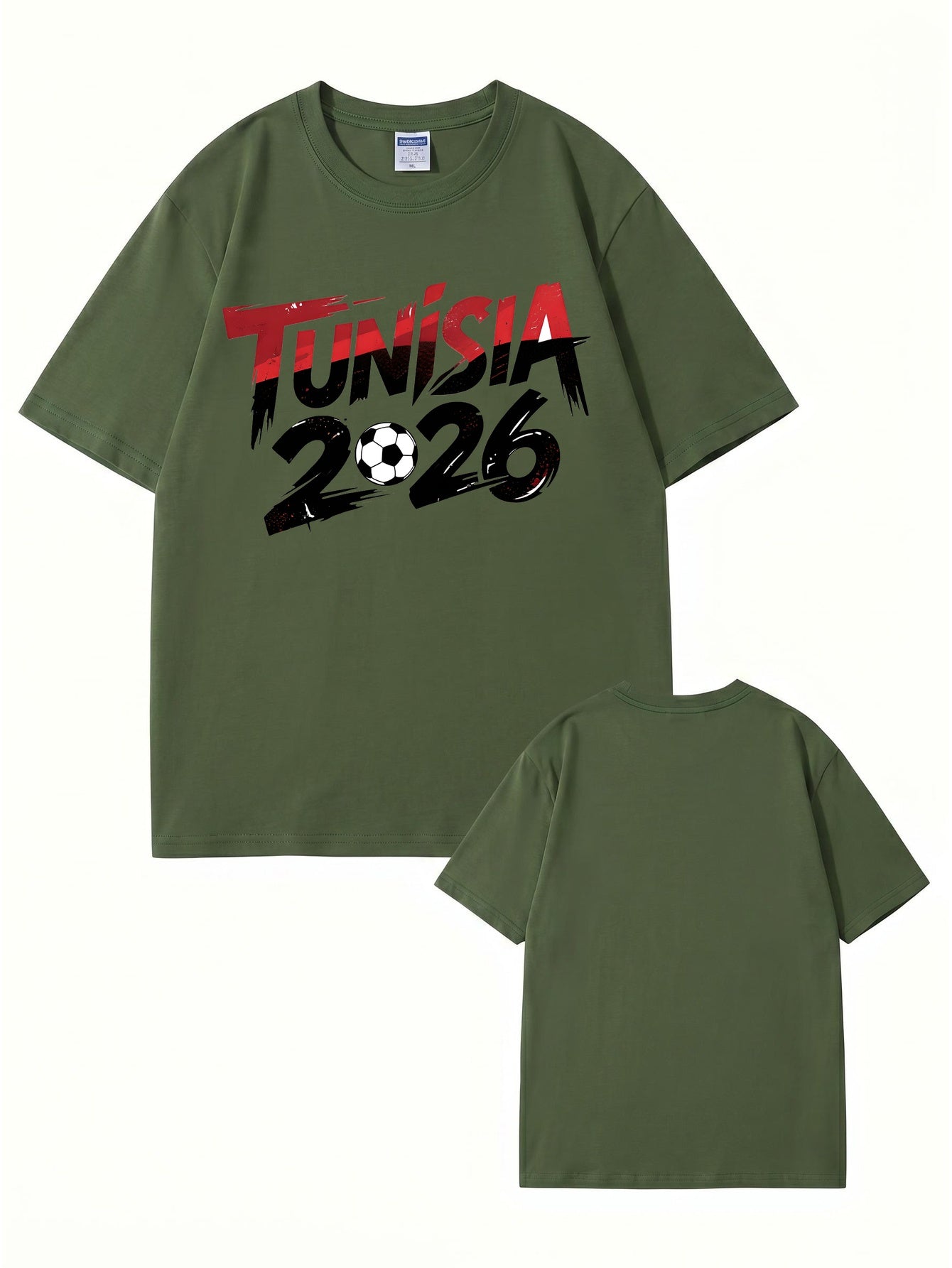 Tunisia 2026 Soccer Graphic T-Shirt - Premium Cotton Tee