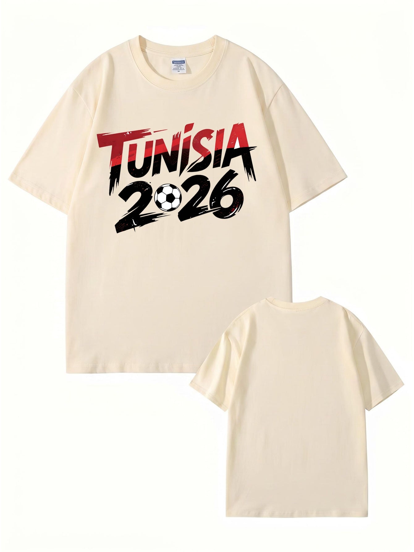 Tunisia 2026 Soccer Graphic T-Shirt - Premium Cotton Tee