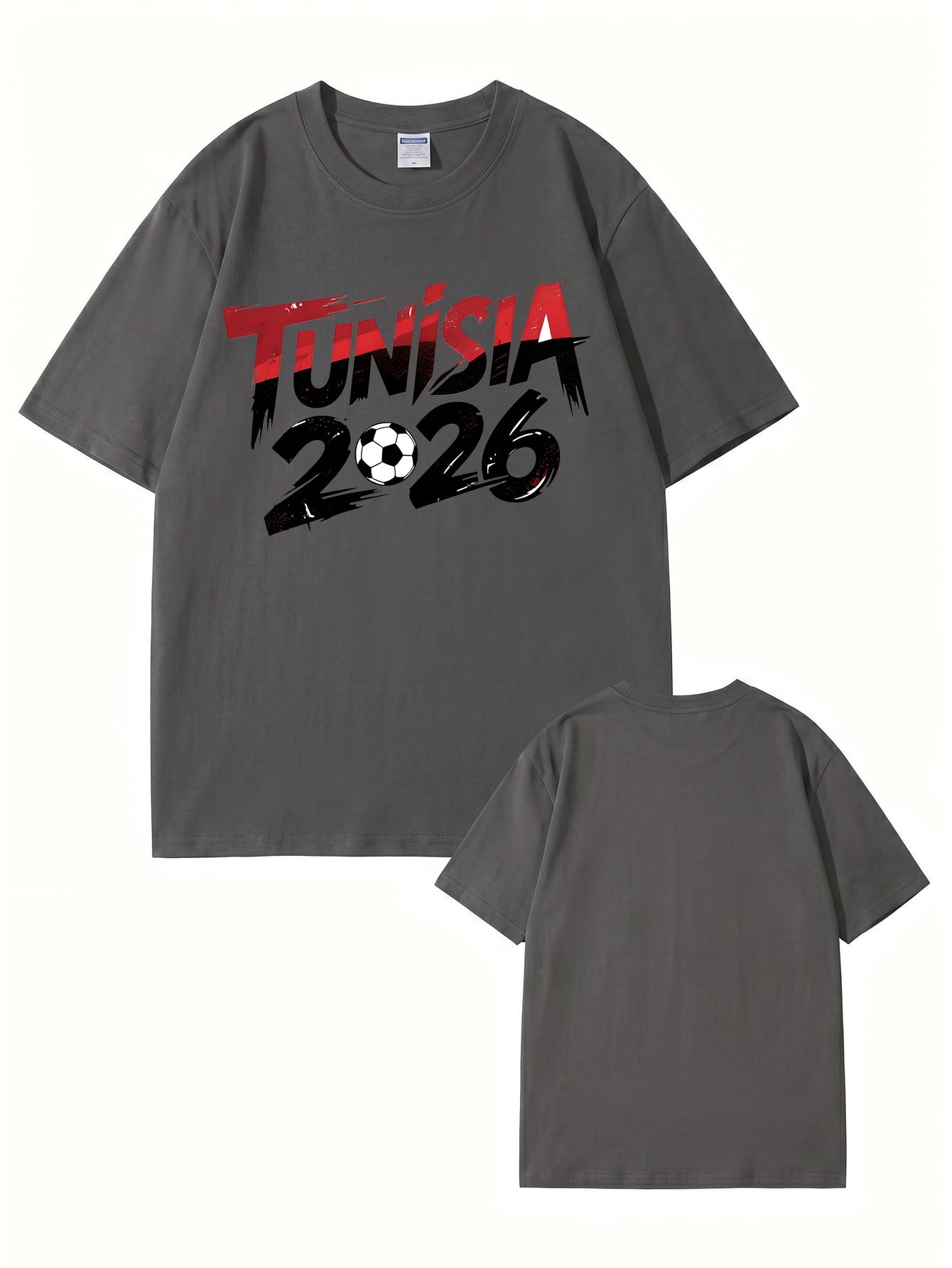 Tunisia 2026 Soccer Graphic T-Shirt - Premium Cotton Tee