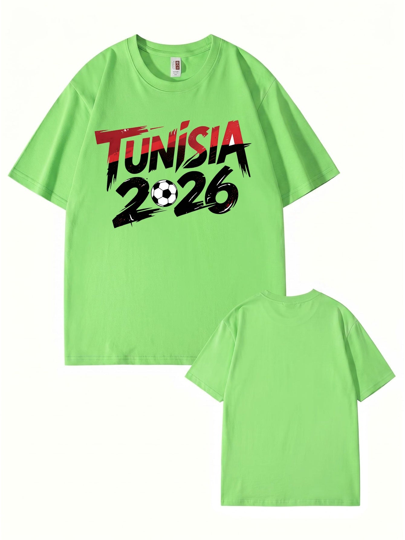 Tunisia 2026 Soccer Graphic T-Shirt - Premium Cotton Tee